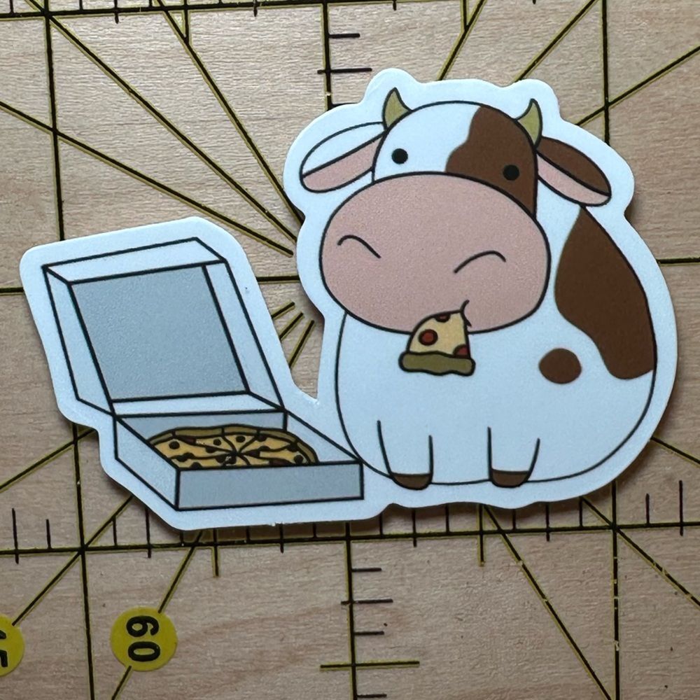 💜13/$13 +Bundle Sticker Sale | Cow Animal Waterproof Sticker